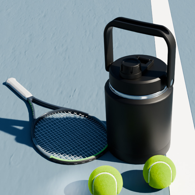 Baldes de gelo de aço inoxidável com parede dupla de grande capacidade